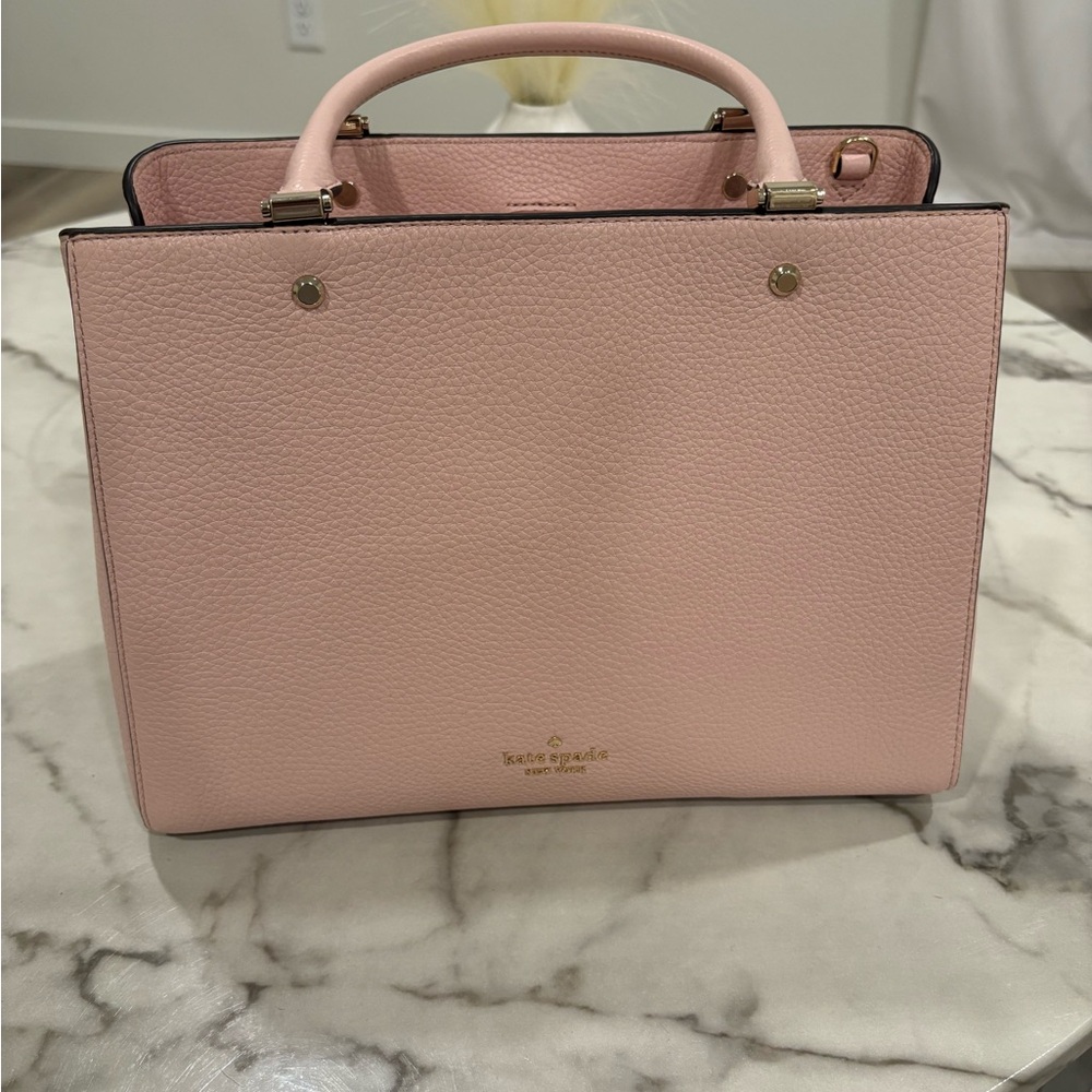 Kate Spade Pink Leather Tote Bag
